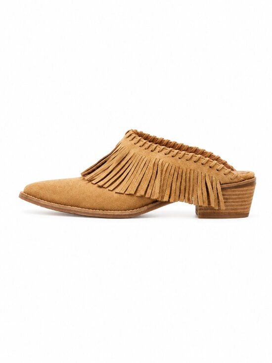 Antelope Shoes - Antelope Fringe Mules "Dabney"